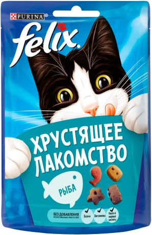 Лакомство Felix хрустящее лакомство для кошек с рыбой (20 гр)
