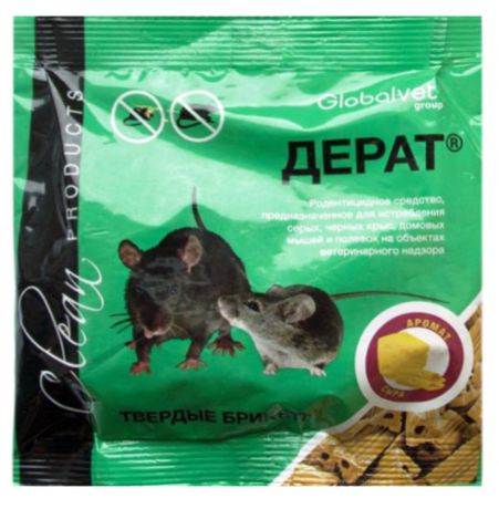 дерат средство для истребления крыс и мышей сыр твердые брикеты 50 гр х 70 шт (1 уп)