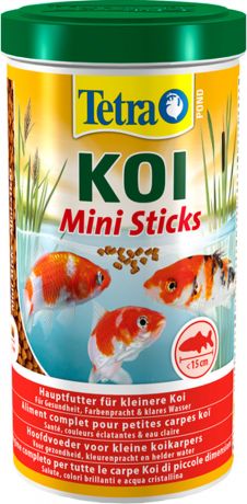 Tetra Pond Koi Mini Sticks - Тетра корм-гранулы для мальков карпов Кои (1 л)