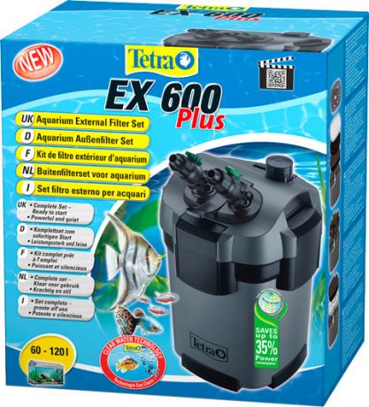 Внешний фильтр Tetratec Ex 600 Plus, для аквариумов объемом 60-120 л (1 шт)