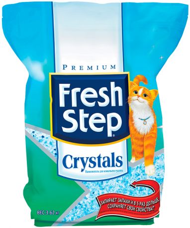 Fresh Step Cat Litter Crystals – Фреш Степ наполнитель силикагелевый для туалета кошек (1,81 кг)