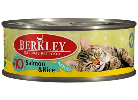 Berkley № 10 Cat Adult Salmon & Rice для взрослых кошек с лососем и рисом 100 гр (100 гр)
