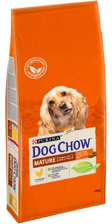 Dog Chow Mature Adult 5+ With Chicken для пожилых собак всех пород старше 5 лет с курицей (14 кг)