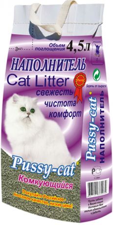 Pussy-cat комкующийся – Пусси-кэт наполнитель комкующийся для туалета кошек (10 л)