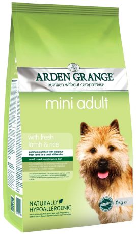 Arden Grange Adult Mini Lamb & Rice для взрослых собак маленьких пород с ягненком и рисом (2 кг)