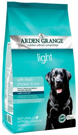 Arden Grange Light диетический для взрослых собак с курицей и рисом (12 кг)