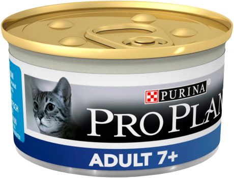 Purina Pro Plan Cat Adult 7+ для пожилых кошек старше 7 лет паштет с тунцом 85 гр (85 гр)