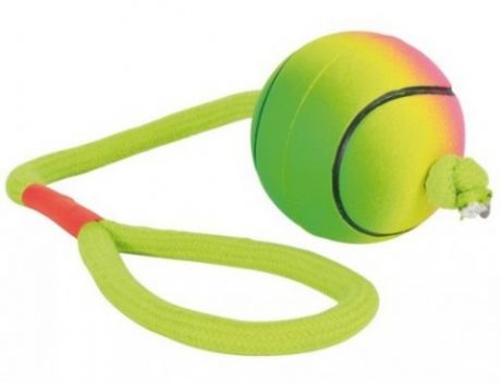 Trixie игрушка для собак «Мяч плавучий с веревкой» (6 см)