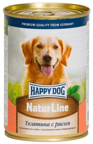 Happy Dog для взрослых собак с телятиной и рисом 400 гр (400 гр)