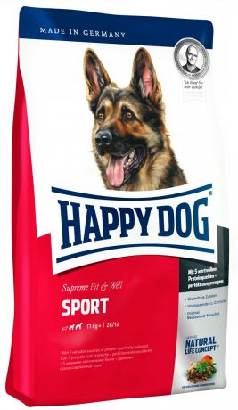 Happy Dog Supreme Fit & Well Adult Sport для активных взрослых собак всех пород (15 кг)