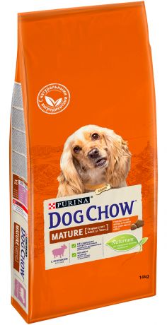 Dog Chow Mature Adult 5+ With Lamb для пожилых собак всех пород старше 5 лет с ягненком (2,5 кг)