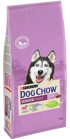 Dog Chow Senior 9+ With Lamb для пожилых собак всех пород старше 9 лет с ягненком (14 кг)