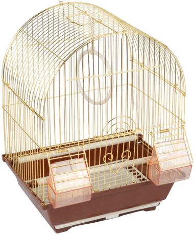 Клетка для птиц Triol 2100ag золото 30 х 23 х 39 см (1 шт)