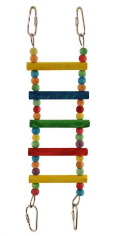 Игрушка для птиц Triol Лестница малая с бусинами 28 см (28 см)