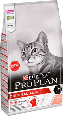 Purina Pro Plan Cat Adult Salmon для взрослых кошек с лососем (10 кг)
