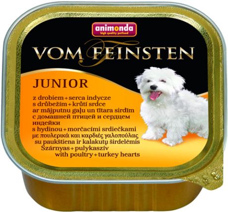 Animonda Vom Feinsten Junior Mit Geflugel & Putenherzen для щенков с птицей и сердцем индейки 150 гр (150 гр)
