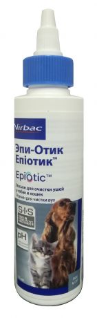 Virbac Epi-otic – Эпи-отик лосьон очищающий для ушей (125 мл)