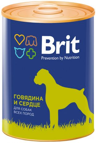 Brit Premium Dog Beef & Heart для собак с говядиной и сердцем 850 гр (850 гр)