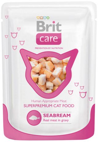 Brit Care Cat White Fish для взрослых кошек с морским лещом 80 гр (80 гр)