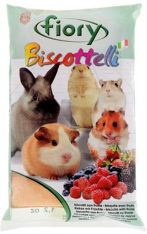Fiory Biscottelli – Фиори бисквиты для грызунов с ягодами (30 гр)