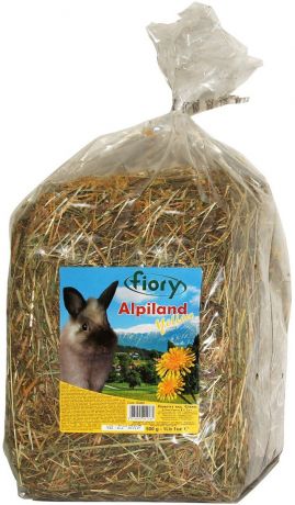 Fiory Fieno Alpiland Yellow – Фиори сено с альпийскими травами и одуванчиком для грызунов и кроликов (500 гр)