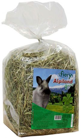 Fiory Fieno Alpiland Green сено для грызунов и кроликов с альпийскими травами и люцерной (500 гр)