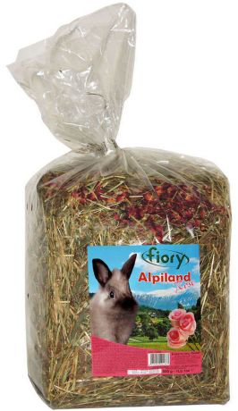 Fiory Fieno Alpiland Rose – Фиори сено с альпийскими травами и розой для грызунов и кроликов (500 гр)