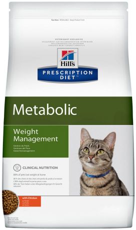 Hill's Prescription Diet Metabolic для взрослых кошек контроль и коррекция веса (1,5 кг)