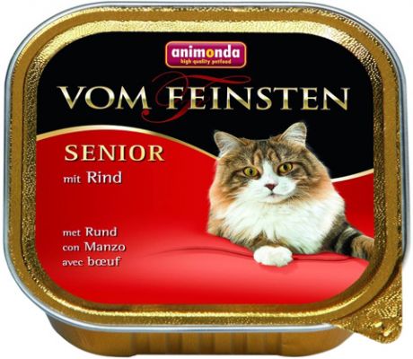 Animonda Vom Feinsten Senior Mit Rind для пожилых кошек с говядиной 100 гр (100 гр)