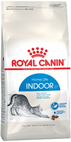 Royal Canin Indoor 27 для взрослых кошек живущих дома (4 кг)