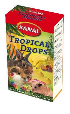 Sanal Tropical Drops – Санал лакомство-дропсы для грызунов «Тропические» (45 таблеток)