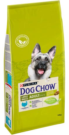 Dog Chow Adult Large Breed для взрослых собак крупных пород с индейкой (14 кг)