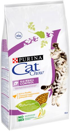 Cat Chow Special Care Hairball Control для взрослых кошек для вывода шерсти (15 кг)