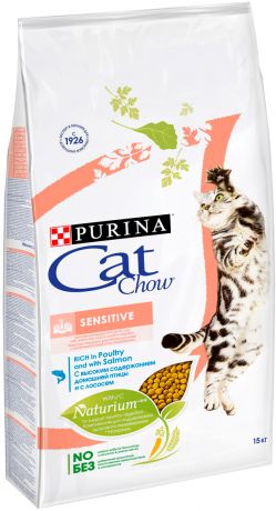 Cat Chow Special Care Sensitive для взрослых кошек с чувствительным пищеварением (15 кг)