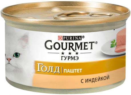 Gourmet Gold для взрослых кошек паштет с индейкой 85 гр (85 гр)