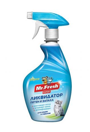 Mr. Fresh Expert ликвидатор пятен и запаха для кошек (спрей) (500 мл)