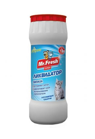 Mr. Fresh Expert ликвидатор запаха для кошачьих туалетов (порошок) (500 гр)