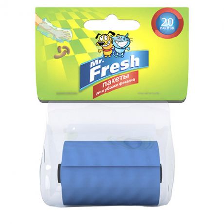Mr. Fresh гигиенические пакеты для уборки фекалий (сменный рулон) (20 шт)