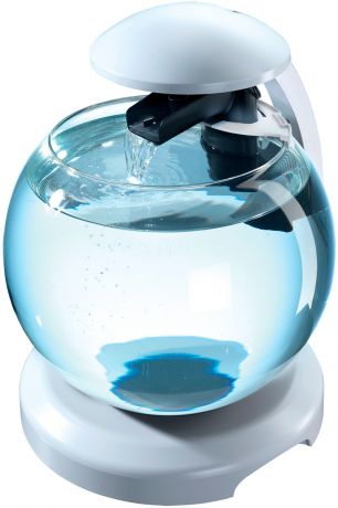 Аквариум Tetra Cascade Globe круглый с Led светильником, цвет белый, 6,8 литра (1 шт)