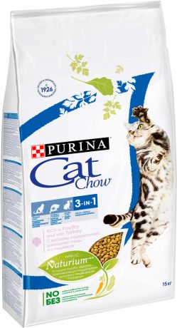 Cat Chow Special Care Feline 3 In 1 для взрослых кошек с индейкой (0,4 кг)