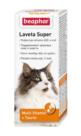 Beaphar Laveta Super For Cats – Беафар витаминный комплекс для кошек с таурином для кожи и шерсти (50 мл)