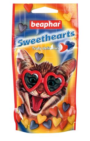 Лакомство Beaphar Sweethearts для кошек витаминизированное (150 шт)