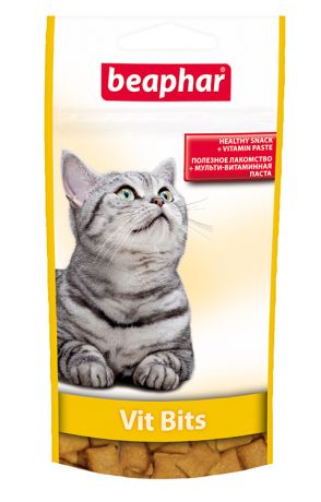 Лакомство Beaphar Vit-bits для кошек подушечки с витаминной пастой (35 гр)