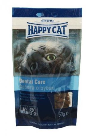 Лакомство Happy Cat для кошек для зубов (50 гр)