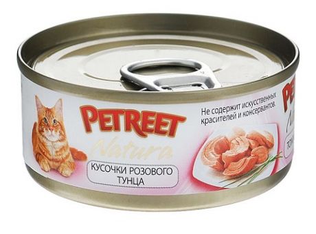 Petreet Natura для взрослых кошек с тунцом 70 гр (70 гр)