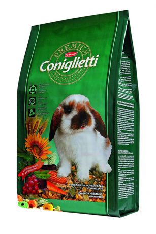 Padovan Premium Coniglietti – Падован корм для декоративных и карликовых кроликов (2 кг)