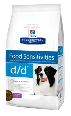 Hill's Prescription Diet D/d Duck & Rice для взрослых собак при пищевых аллергиях с уткой и рисом (5 кг)