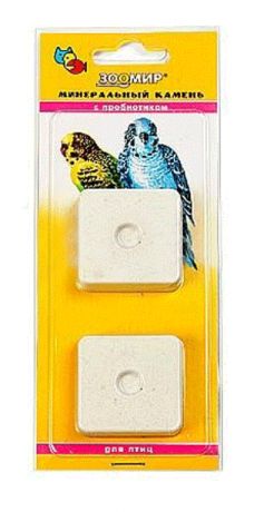зоомир минеральный камень для птиц с пробиотиком (уп. 2 шт) (2 х 25 гр)