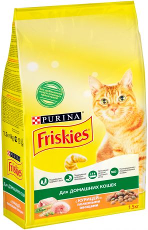 Friskies Indoor Cats для взрослых кошек живущих дома (1,5 кг)