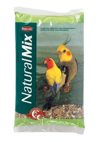 Padovan Naturalmix Parrocchetti — Падован корм для средних попугаев (850 гр)